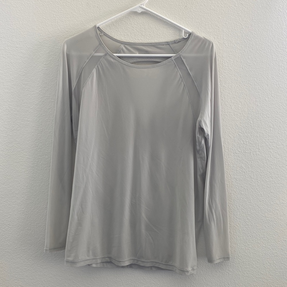 Grey Lululemon long sleeve top
